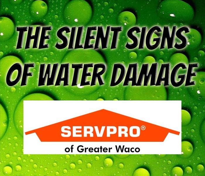 Green and black water drops with the SERVPRO of Greater Waco logo on top