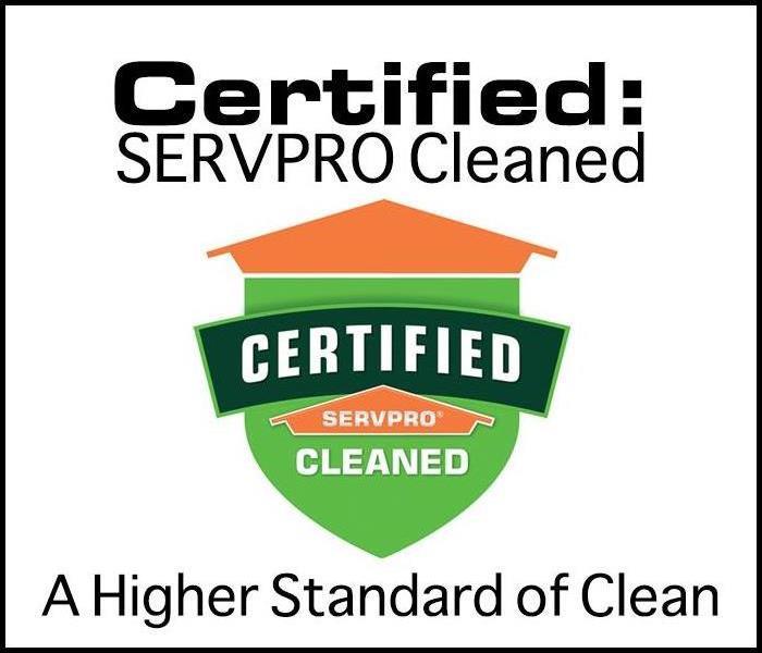 Certified: SERVPRO Cleaned Shield Logo
