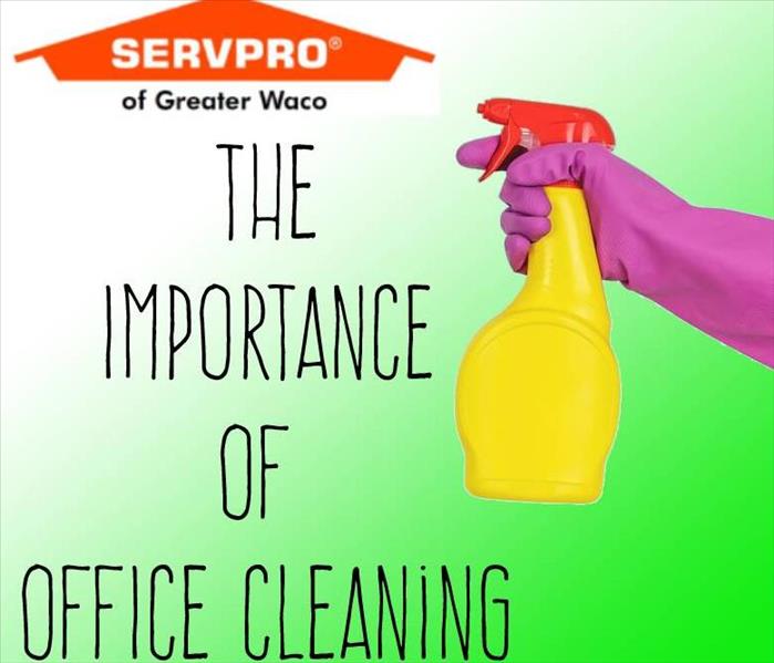 A spray bottle with the title text and SERVPRO of Greater Waco logo